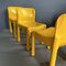 Gelbe Stühle Modell 4875 von Carlo Bartoli für Kartell, 1970er, 5 . Set 9