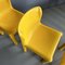 Gelbe Stühle Modell 4875 von Carlo Bartoli für Kartell, 1970er, 5 . Set 6