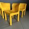 Yellow Model 4875 Chairs by Carlo Bartoli for Kartell, 1970s, Set of 5 2