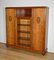 Small Art Deco Wardrobe in Blonde Mahogany, 1940s 4