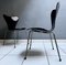Model 3107 Dining Chairs by Arne Jacobsen for Fritz Hansen, Denmark, 1960s, Set of 2 3