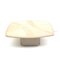 Travertine Coffee Table with Brass Details, 1970s 1