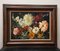 Paul Robert Bazé, Dahlias and Camellias, 1970s, Oil on Board, Framed, Image 2