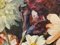 Paul Robert Bazé, Dahlias and Camellias, 1970s, Oil on Board, Framed, Image 6