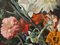 Paul Robert Bazé, Dahlias and Camellias, 1970s, Oil on Board, Framed 8