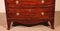Kleine Kommode aus Mahagoni mit Bogenfront, 1800er 2