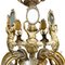 First Half of the 20th Century Golden Bronze Chandelier 8