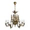 First Half of the 20th Century Golden Bronze Chandelier 2