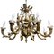 First Half of the 20th Century Golden Bronze Chandelier 6