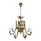 First Half of the 20th Century Golden Bronze Chandelier 1