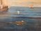 Französischer Künstler, Seeschlacht, 1800er, Öl an Bord, Gerahmt 5