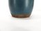 Blau emaillierte Keramikvase von Bitossi 4
