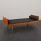 Danish Daybed in Teak and Black Leather from Horsens Mobelfabrik, 1960s, Image 6