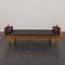 Danish Daybed in Teak and Black Leather from Horsens Mobelfabrik, 1960s, Image 1