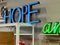 Vintage Neon Hope Sign 3