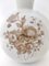 Jarrón de cerámica marfil con detalles florales marrones de Rosenthal, Italia, 1943, Imagen 14