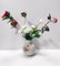 Vase en Céramique Ivoire avec Détails Floral Marron de Rosenthal, Italie, 1943 2