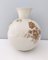 Ivory Ceramic Vase with Brown Floral Details from Rosenthal, Italy, 1943 10