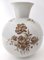Ivory Ceramic Vase with Brown Floral Details from Rosenthal, Italy, 1943 7