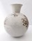 Ivory Ceramic Vase with Brown Floral Details from Rosenthal, Italy, 1943 5