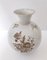 Ivory Ceramic Vase with Brown Floral Details from Rosenthal, Italy, 1943 11