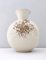 Ivory Ceramic Vase with Brown Floral Details from Rosenthal, Italy, 1943 6