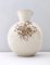 Ivory Ceramic Vase with Brown Floral Details from Rosenthal, Italy, 1943, Image 6