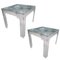 Tables d'Appoint Vintage en Méthacrylate et Cristal, Set de 2 1