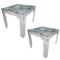 Vintage Methacrylate and Crystal Side Tables, Set of 2 1