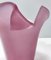 White and Pink Etched Murano Glass Vase, Italy, 1980s 11