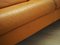 Danish Orange Leather Sofa, 1970s, Image 21
