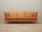 Danish Orange Leather Sofa, 1970s, Image 2