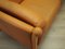 Danish Orange Leather Sofa, 1970s, Image 25