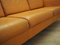 Danish Orange Leather Sofa, 1970s 20