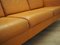Danish Orange Leather Sofa, 1970s, Image 20