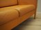 Danish Orange Leather Sofa, 1970s, Image 19