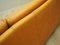 Danish Orange Leather Sofa, 1970s, Image 9