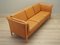 Danish Orange Leather Sofa, 1970s 7