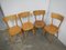 Beech Dining Chairs, 1950s, Set of 4 2