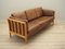 Danish Brown Leather Sofa, 1970s 3