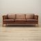 Danish Brown Leather Sofa, 1970s 1