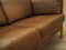 Danish Brown Leather Sofa, 1970s 16