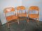 Metal Folding Chairs, 1970s, Set of 3 1