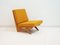 Lounge Chair with Beech Frame and Mustard Fabric Upholstery by Georg Thams, 1970s 1