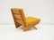 Lounge Chair with Beech Frame and Mustard Fabric Upholstery by Georg Thams, 1970s, Image 4