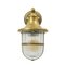Navy Style Outdoor Wall Sconces in Brass and Crystal, Set of 2 2
