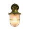 Navy Style Outdoor Wall Sconces in Brass and Crystal, Set of 2 3