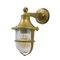 Navy Style Outdoor Wall Sconces in Brass and Crystal, Set of 2, Image 1