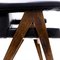 Teak and Leather Frame Desk and PJ SI 30 A Committee Chair attributed to Pierre Jeanneret, Chandigarh, India, 1960s, Set of 2 14