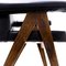 Teak and Leather Frame Desk and PJ SI 30 A Committee Chair attributed to Pierre Jeanneret, Chandigarh, India, 1960s, Set of 2, Image 14